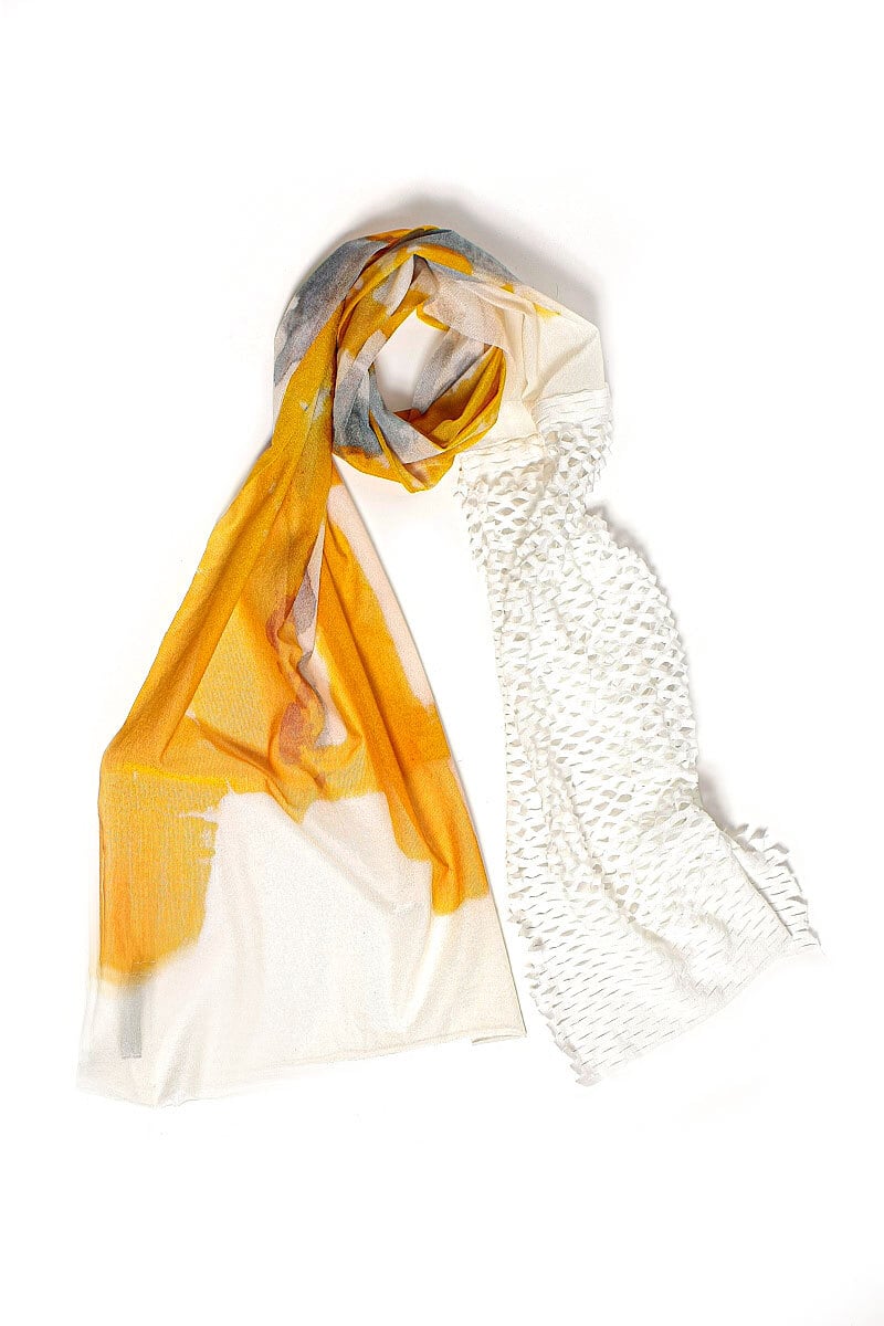 MONO CORNICE SCARF［SILK］