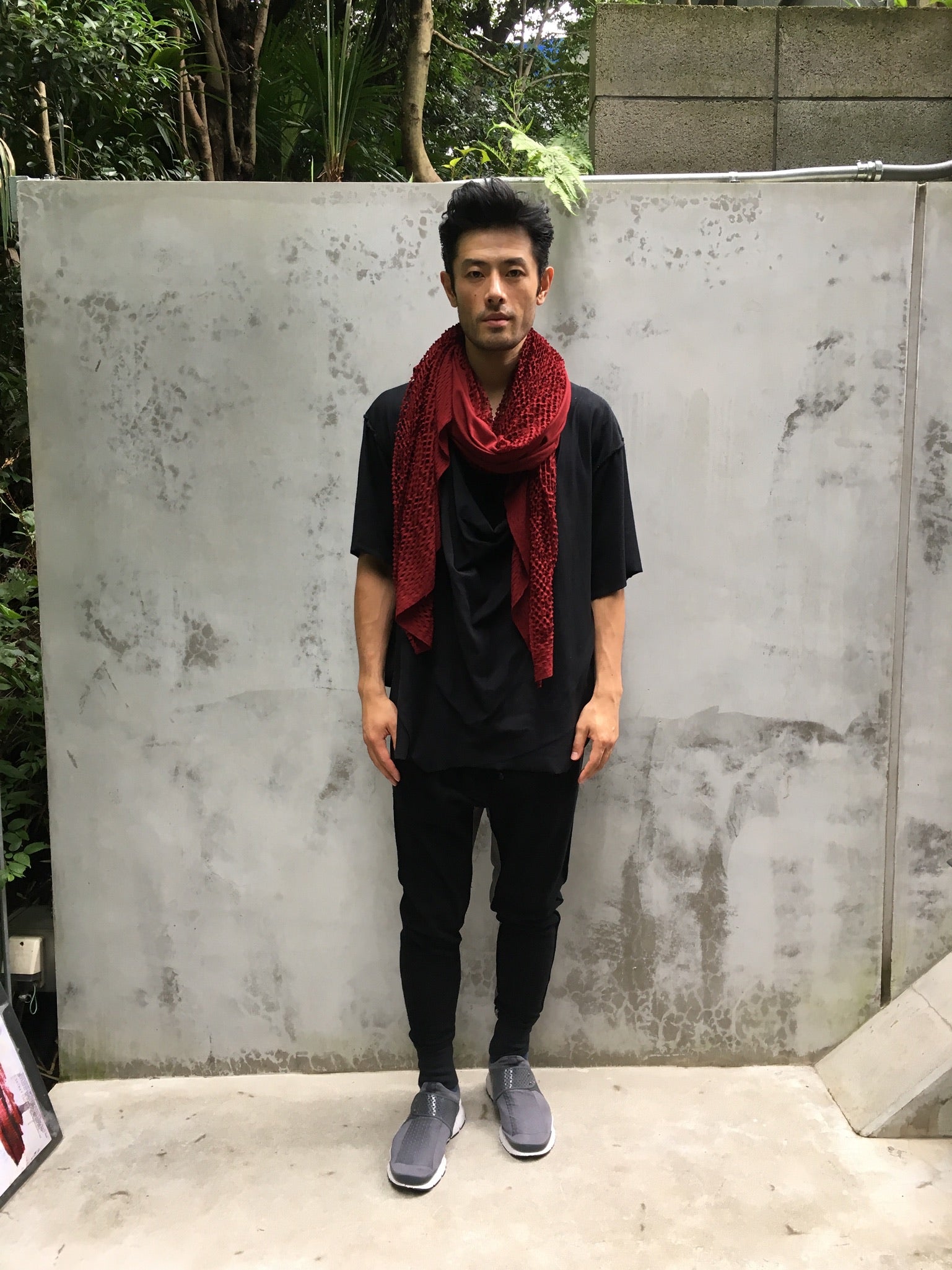 PLAIN CORNICE STOLE［COTTON］SOLID COLOR