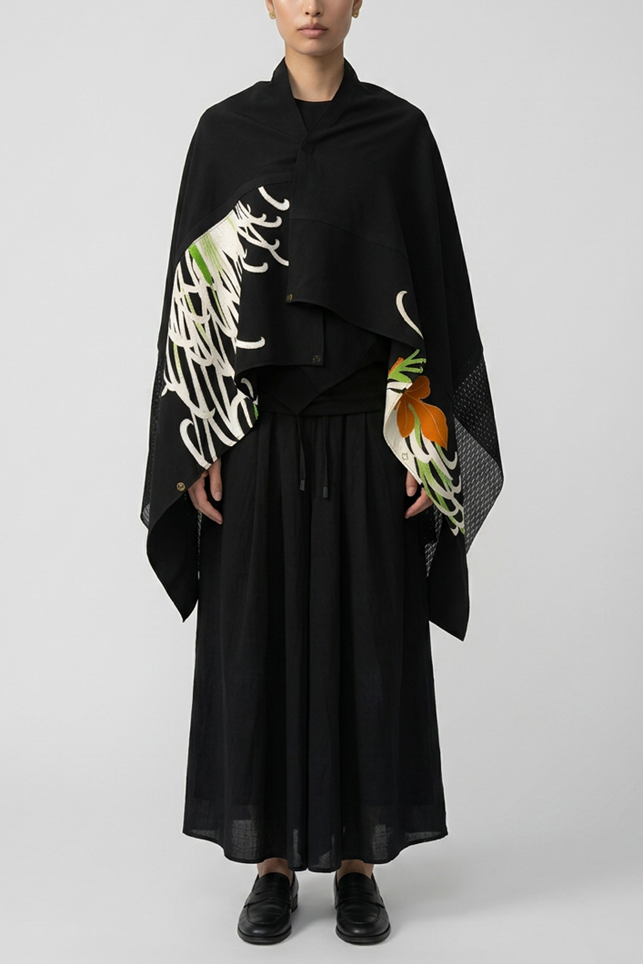KIMONO PONCHO DRESS［SILK］ #mgakimono