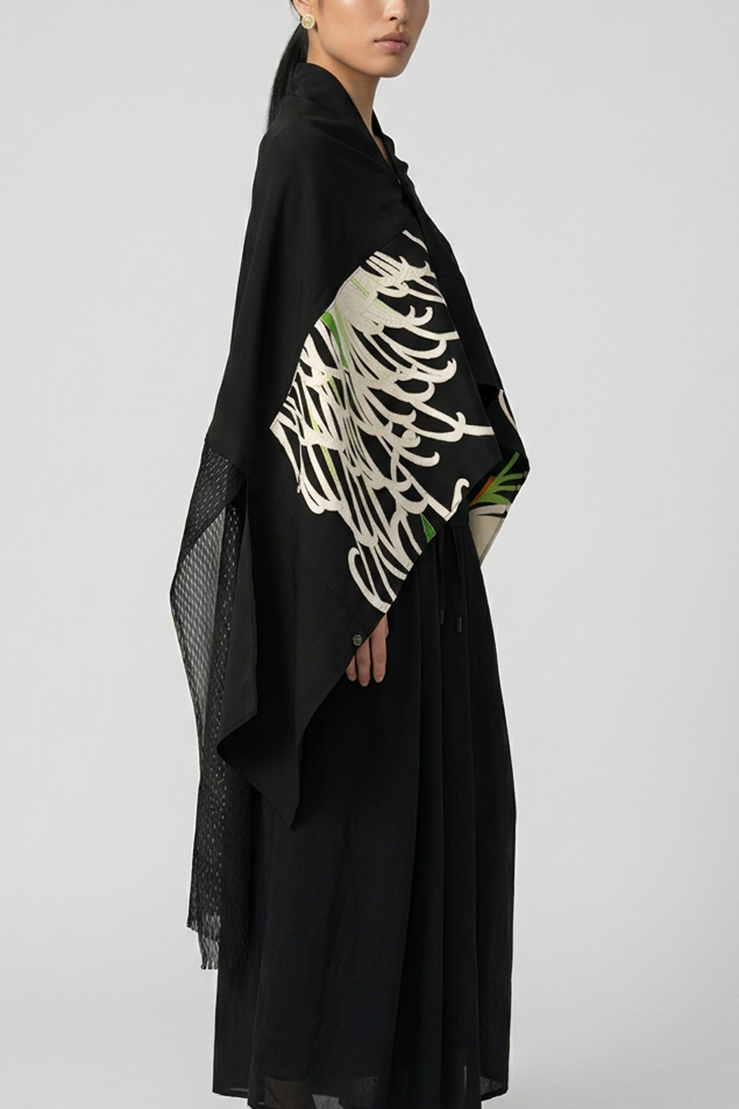 KIMONO PONCHO DRESS［SILK］ #mgakimono