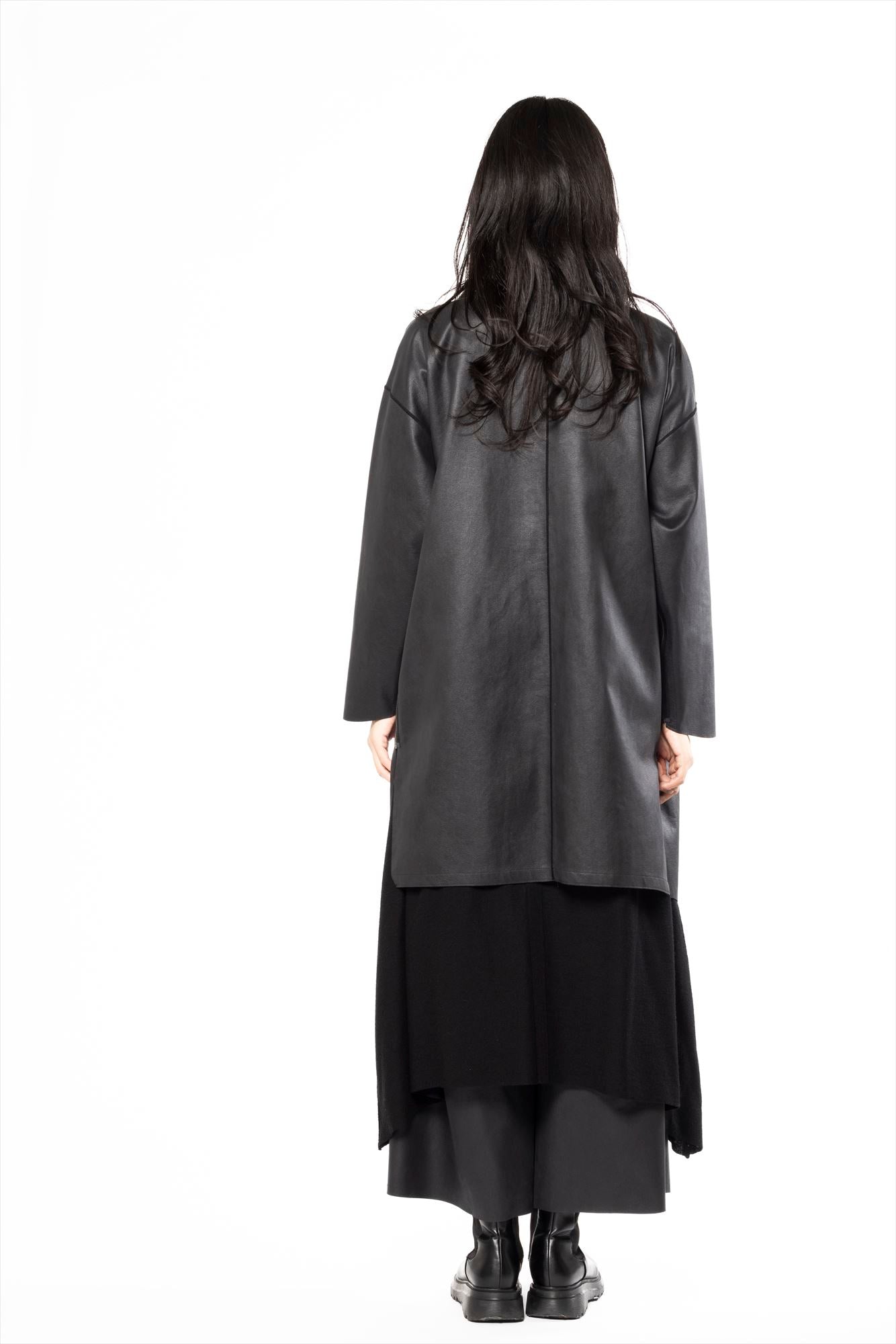 ミハイルギニス　コンビネーションストール　黒 COAT STOLE | ミハイルギニスアオヤマ｜着るアートストール