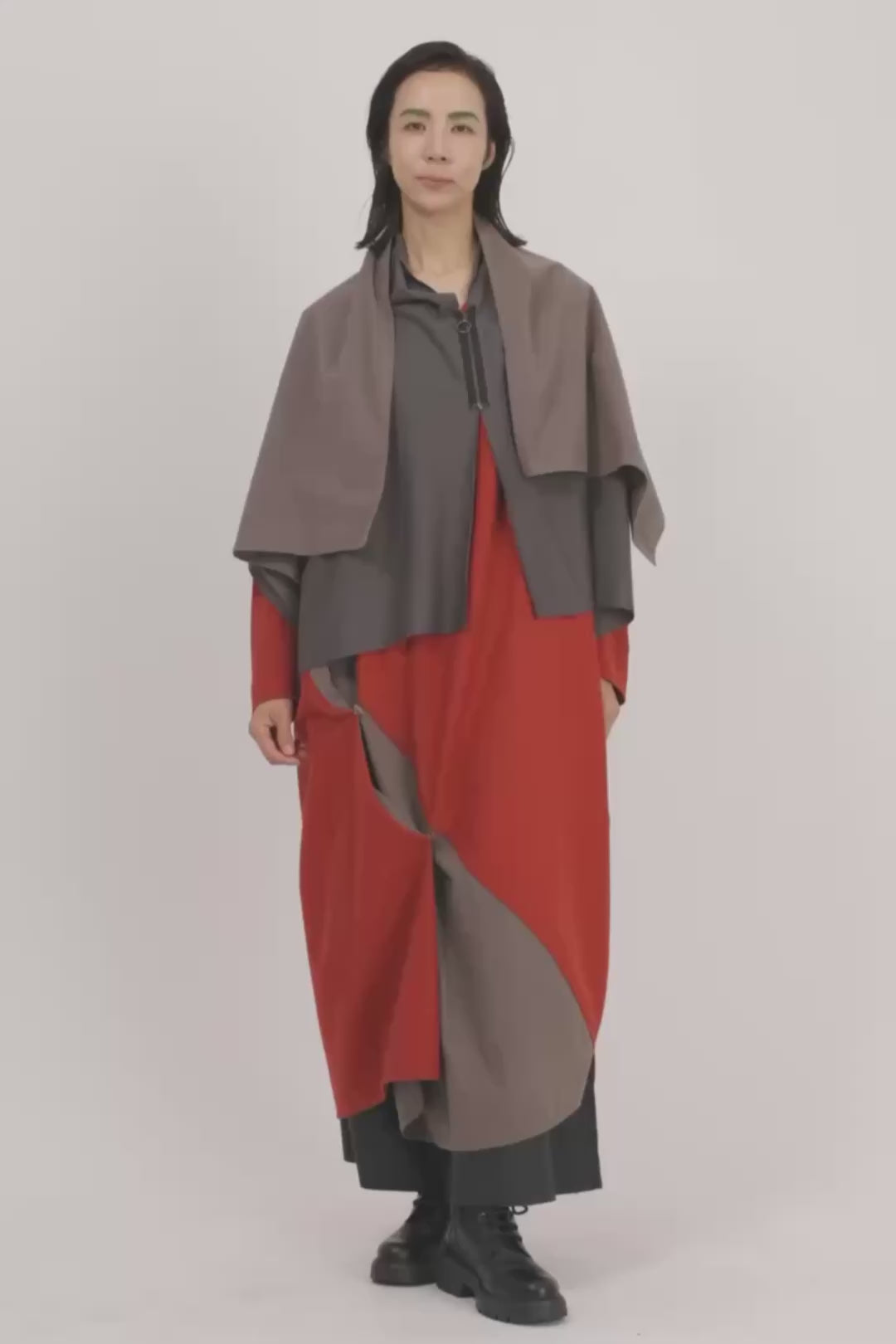 TOPS CAPE［WOOL / COTTON SILK］