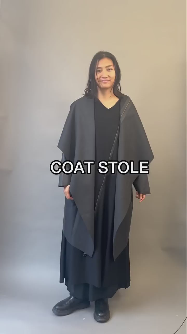COAT STOLE + CUSHION COVER (KIMONO SLEEVE)-ONE OF A KIND