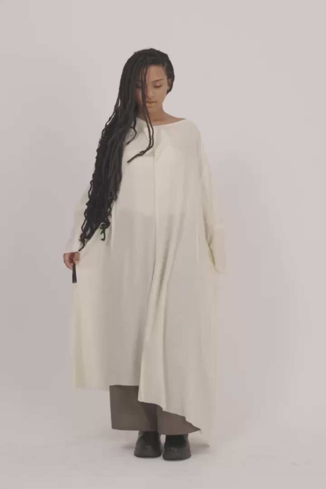 CROPPED SHOULDER ONE PIECE［WOOL］