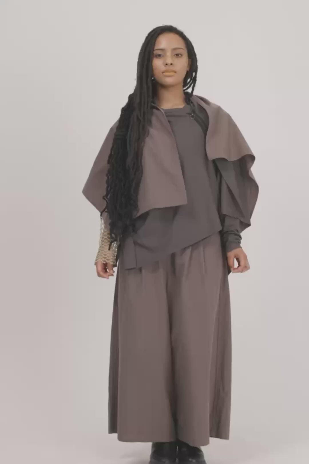 TOPS CAPE［WOOL / COTTON SILK］