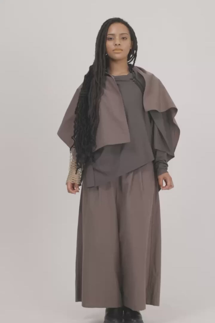 TOPS CAPE［WOOL / COTTON SILK］