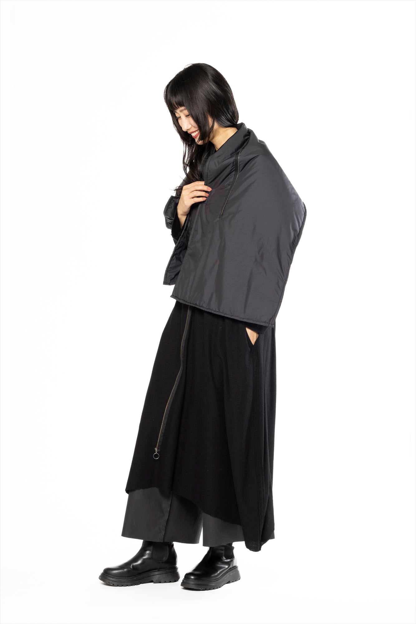 ZIP QUILTING CAPE