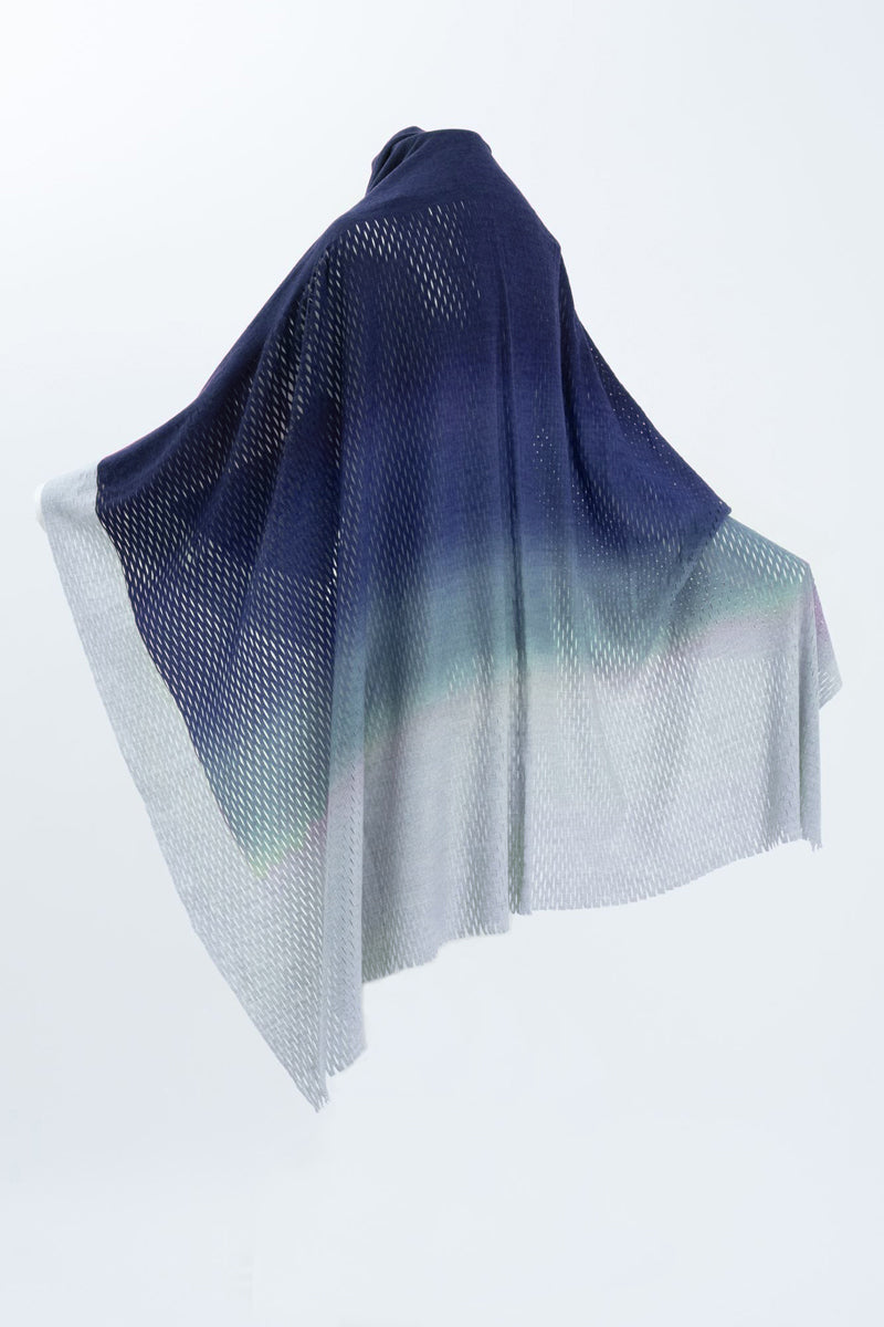 PLAIN CORNICE STOLE［WOOL］SINGLE GRADATION